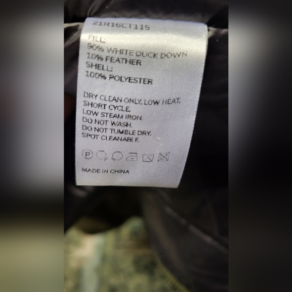 Nap Green Lightweight Quilted Shell Down Coat Size L - Picture 13 of 15